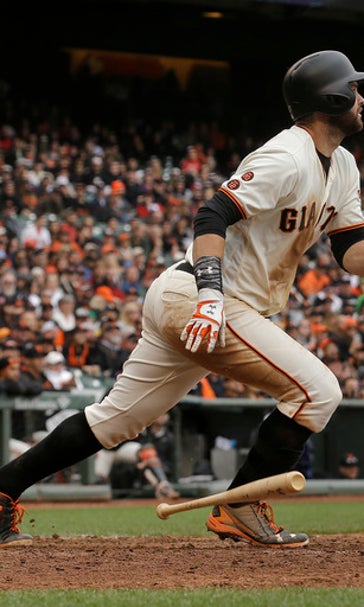 Duffy's double in 13th lifts Giants past Rockies 2-1